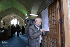 حضور مردم قزوین در پای صندوق های رأی