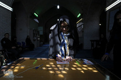 حضور مردم قزوین در پای صندوق های رأی