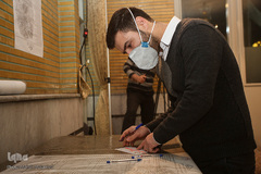 حضور مردم قزوین در پای صندوق های رأی