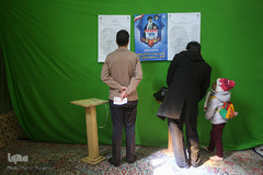 حضور مردم قزوین در پای صندوق های رأی