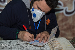 حضور مردم قزوین در پای صندوق های رأی