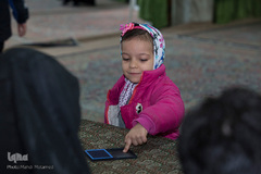 حضور مردم قزوین در پای صندوق های رأی