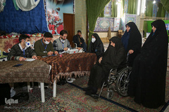 حضور مردم قزوین در پای صندوق های رأی