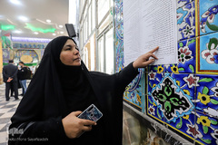 حضور مردم اهواز در پای صندوق‌های رأی