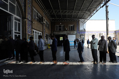 حضور مردم اهواز در پای صندوق‌های رأی