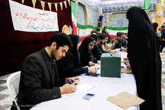 حضور مردم اهواز در پای صندوق‌های رأی