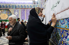 حضور مردم اهواز در پای صندوق‌های رأی