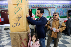 حضور مردم اهواز در پای صندوق‌های رأی