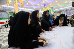 حضور مردم اهواز در پای صندوق‌های رأی