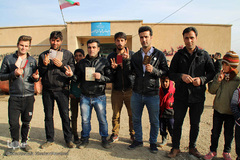 حضور پرشور و حماسی مردم مناطق عشایرنشین ارسباران و شهرستان اهر پای صندوق‌های رأی