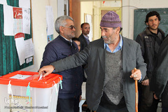 حضور پرشور و حماسی مردم مناطق عشایرنشین ارسباران و شهرستان اهر پای صندوق‌های رأی