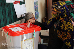 حضور پرشور و حماسی مردم مناطق عشایرنشین ارسباران و شهرستان اهر پای صندوق‌های رأی