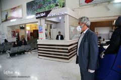 ضدعفونی کردن ایستگاه راه آهن قم