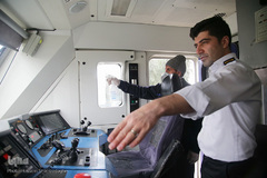 ضدعفونی کردن ایستگاه راه آهن قم