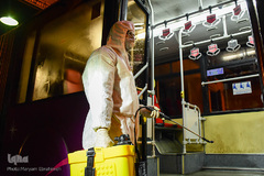 ضدعفونی ناوگان حمل و نقل عمومی تبریز