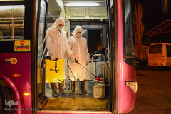 ضدعفونی ناوگان حمل و نقل عمومی تبریز