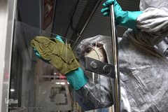 عملیات ضد عفونی کردن ناوگان حمل و نقل عمومی در تهران