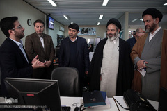 بازدید حجت‌الاسلام والمسلمین سیدعبدالفتاح نواب، نماینده ولی فقیه در امور حج و زیارت و سرپرست حجاج ایرانی از ایکنا