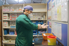 بخش ویژه بیماران کرونا در بیمارستان علی ابن ابیطالب (ع) قم