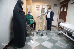 بخش ویژه بیماران کرونا در بیمارستان علی ابن ابیطالب (ع) قم