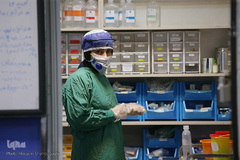 بخش ویژه بیماران کرونا در بیمارستان علی ابن ابیطالب (ع) قم