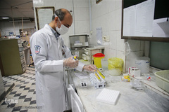 بخش ویژه بیماران کرونا در بیمارستان علی ابن ابیطالب (ع) قم