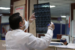 بخش ویژه بیماران کرونا در بیمارستان علی ابن ابیطالب (ع) قم