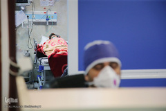 بخش ویژه بیماران کرونا در بیمارستان علی ابن ابیطالب (ع) قم