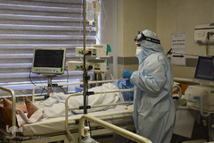 سربازان خط مقدم مبارزه با کرونا در بیمارستان سینای تبریز