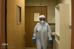 سربازان خط مقدم مبارزه با کرونا در بیمارستان سینای تبریز