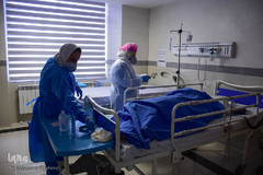 سربازان خط مقدم مبارزه با کرونا در بیمارستان سینای تبریز