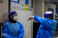 سربازان خط مقدم مبارزه با کرونا در بیمارستان سینای تبریز