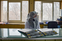 سربازان خط مقدم مبارزه با کرونا در بیمارستان سینای تبریز