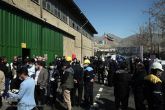 مراسم افتتاحیه خط تولید ماسک و مواد ضدعفونی کننده ستاد اجرایی فرمان امام(ره)