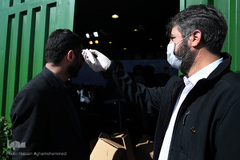 مراسم افتتاحیه خط تولید ماسک و مواد ضدعفونی کننده ستاد اجرایی فرمان امام(ره)