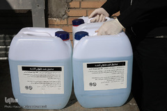 مراسم افتتاحیه خط تولید ماسک و مواد ضدعفونی کننده ستاد اجرایی فرمان امام(ره)