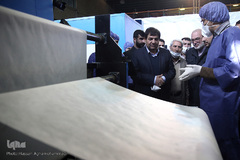 مراسم افتتاحیه خط تولید ماسک و مواد ضدعفونی کننده ستاد اجرایی فرمان امام(ره)