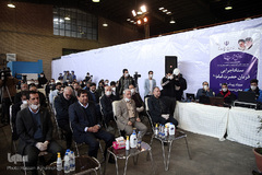 مراسم افتتاحیه خط تولید ماسک و مواد ضدعفونی کننده ستاد اجرایی فرمان امام(ره)