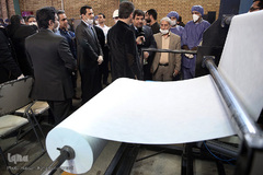 مراسم افتتاحیه خط تولید ماسک و مواد ضدعفونی کننده ستاد اجرایی فرمان امام(ره)