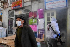 ضدعفونی بازار بزرگ تبریز با دستگاه های حرارتی