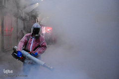 ضدعفونی بازار بزرگ تبریز با دستگاه های حرارتی