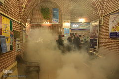 ضدعفونی بازار بزرگ تبریز با دستگاه های حرارتی