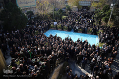 تشییع پیکر مرحوم «موسوی قهار» مداح و مناجات‌خوان