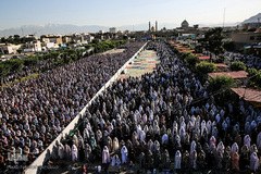 نماز عید سعید فطر در جوار سیدالکریم(ع)
