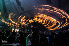 آیین مشعل گردانی در دولت‌آباد
