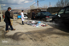 اجرای عملیات غربالگری و ضدعفونی در مناطق عشایرنشین ارسباران