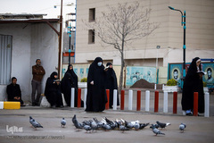 آغاز سال نو در خیابان های اطراف حرم مطهر رضوی