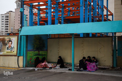 آغاز سال نو در خیابان های اطراف حرم مطهر رضوی