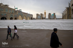 آغاز سال نو در خیابان های اطراف حرم مطهر رضوی