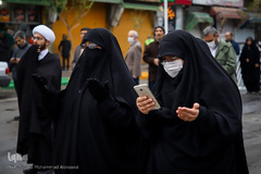 آغاز سال نو در خیابان های اطراف حرم مطهر رضوی